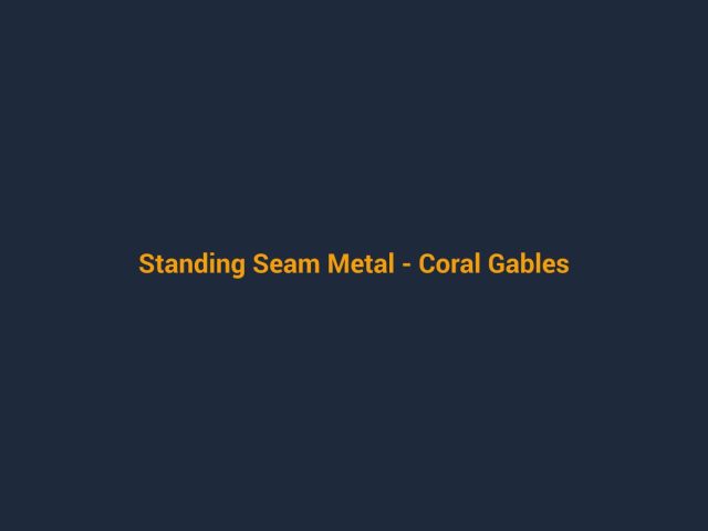 Placeholder project photo - Standing Seam Metal, Coral Gables