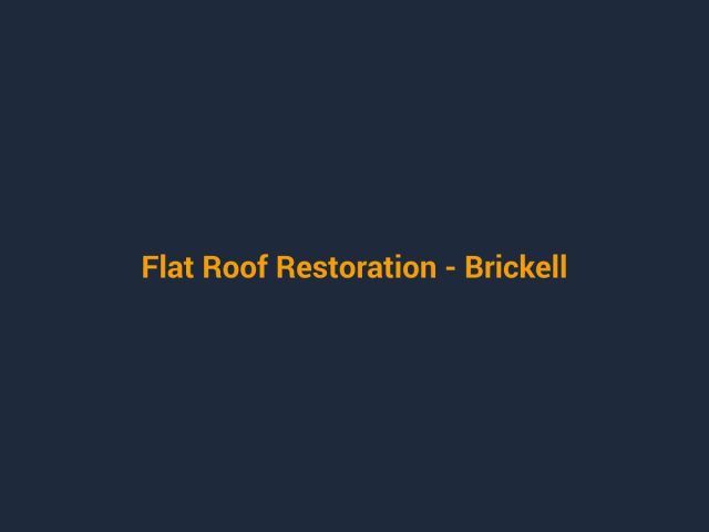 Placeholder project photo - Flat Roof Restoration, Brickell