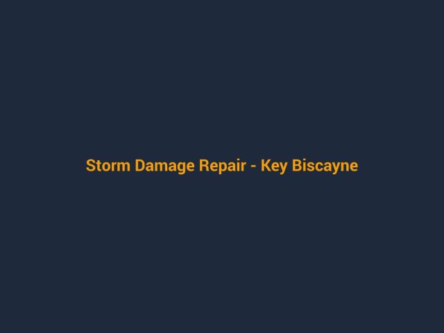 Placeholder project photo - Storm Damage Repair, Key Biscayne